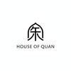 create a logo using the chinese character: 关. This is for a store selling traditional chinese-inspired wellness tools (e.g. acupuncture pen, guasha, ear seed stickers). The store is called "House of Quan". The logo will be used on the e-commerce website. The store's tagline is. "Modern wellness. Rooted in traditional Chinese wisdom." It should be minimalist, clean, and premium. Use Cyklar as inspiration. Make it so that a 50 year old woman could cleary see it, nothing too small or hard to see.